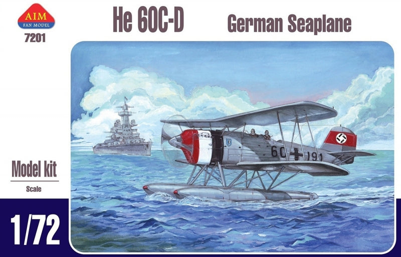 Aim Fan Model AIM7201 1:72 Heinkel He-60C/D Floatplane with Beaching Trolley