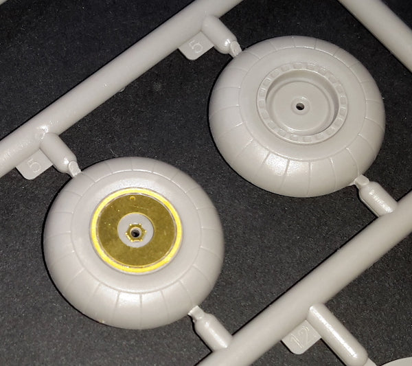 Aims PE48004 1:48 Early brake drum detail set for use with Junkers Ju-88A-1/Ju-88A-5