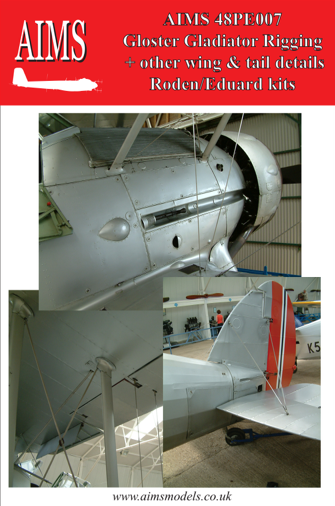 Aims PE48007 1:48 Gloster Gladiator Rigging + Wing / Tail details
