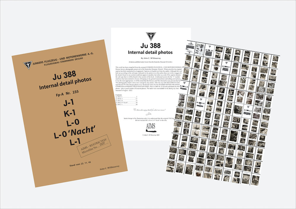 Aims AIMS001 1:32, 1:48, 1:72 Junkers Ju-388 internal photographs. - the book has 80 photos