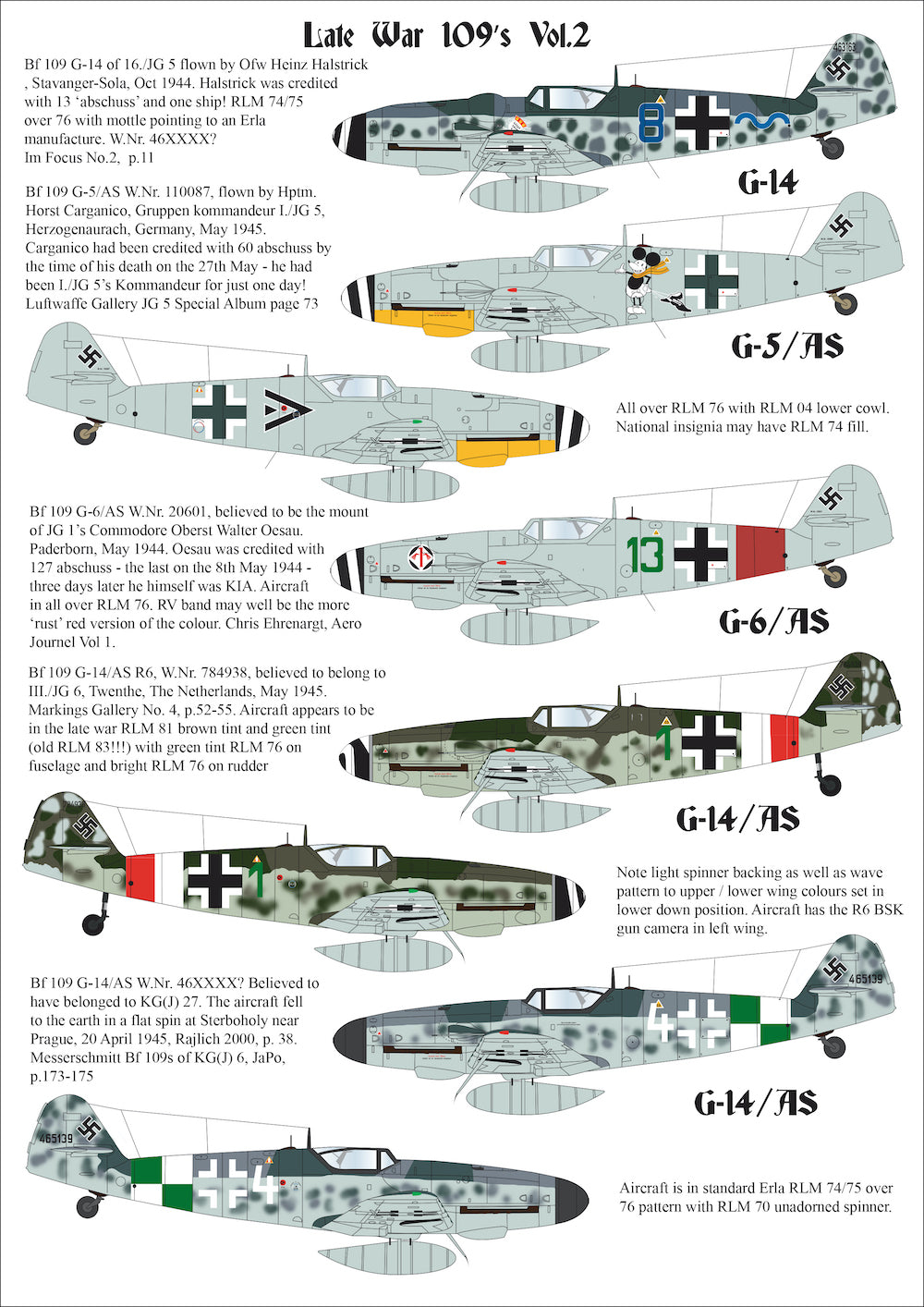 Aims 32D026 1:32 Late War Messerschmitt Bf-109's Vol.2
