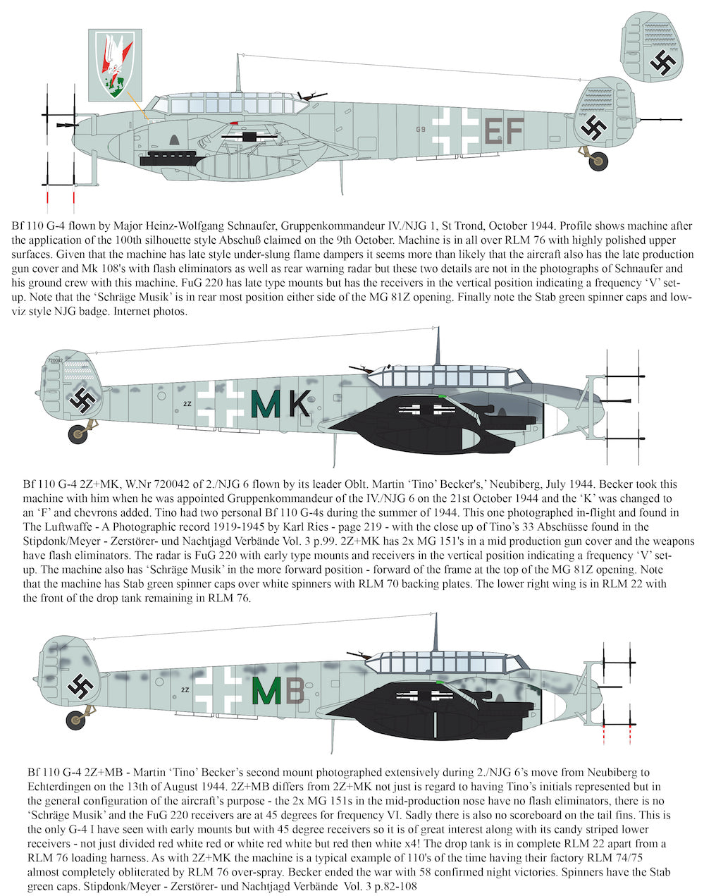 Aims 32D037 1:32 Messerschmitt Bf-110G-4 to be used with Aims conversions