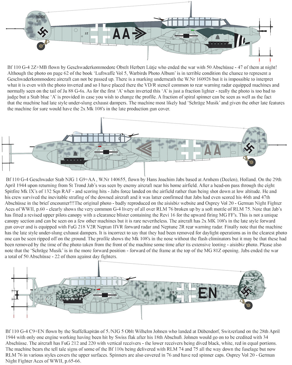 Aims 32D037 1:32 Messerschmitt Bf-110G-4 to be used with Aims conversions