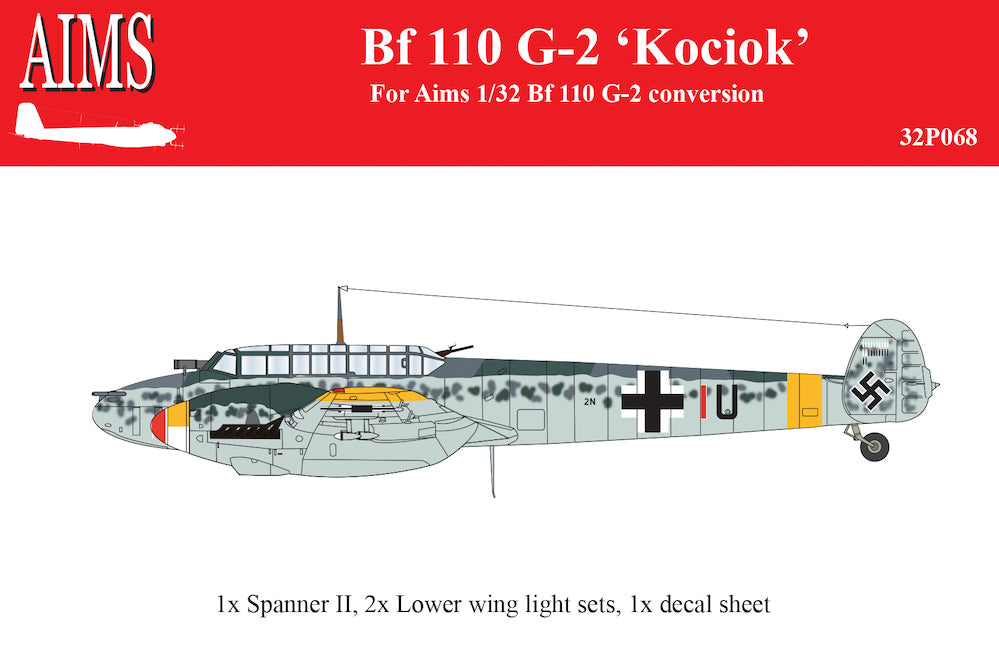 Aims 32P068 1:32 Messerschmitt Bf-110G-2 'Kociok' conversion