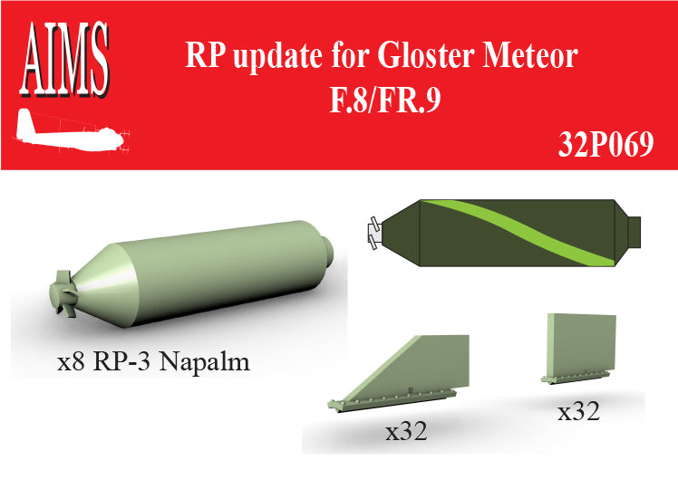 Aims 32P069 1:32 RP update for Gloster Meteor F.8/FR.9.