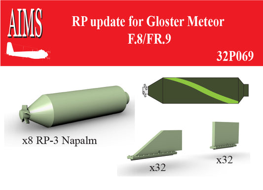 Aims 32P069 1:32 RP update for Gloster Meteor F.8/FR.9.