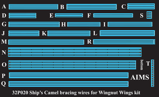 Aims 32PE020 1:32 Sopwith 2F.1 Camel 'Ships Camel' bracing wires