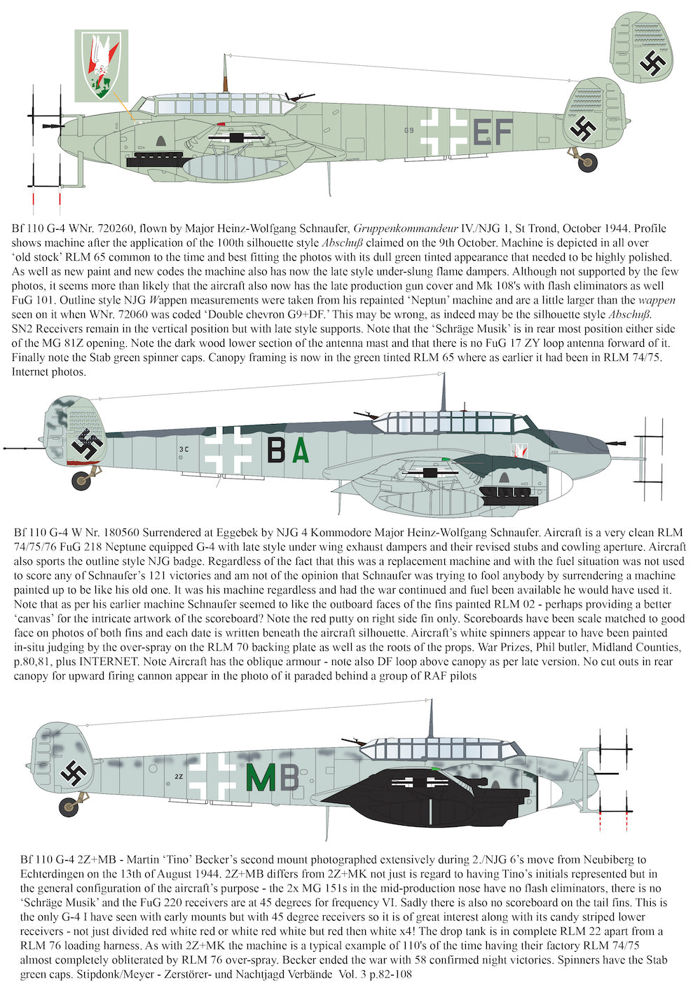 Aims 48D041 1:48 Messerschmitt Bf-110G-4 Collection