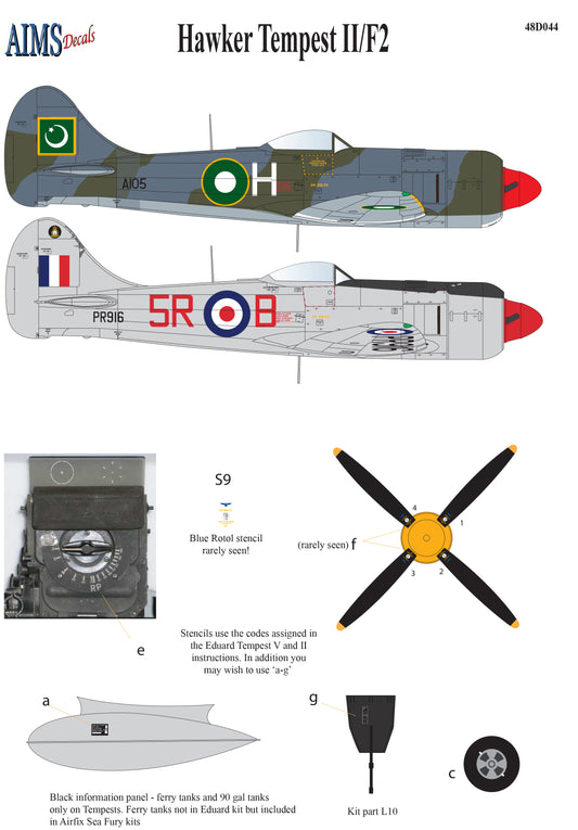 Aims 48D044 1:48 Hawker Tempest Mk.II