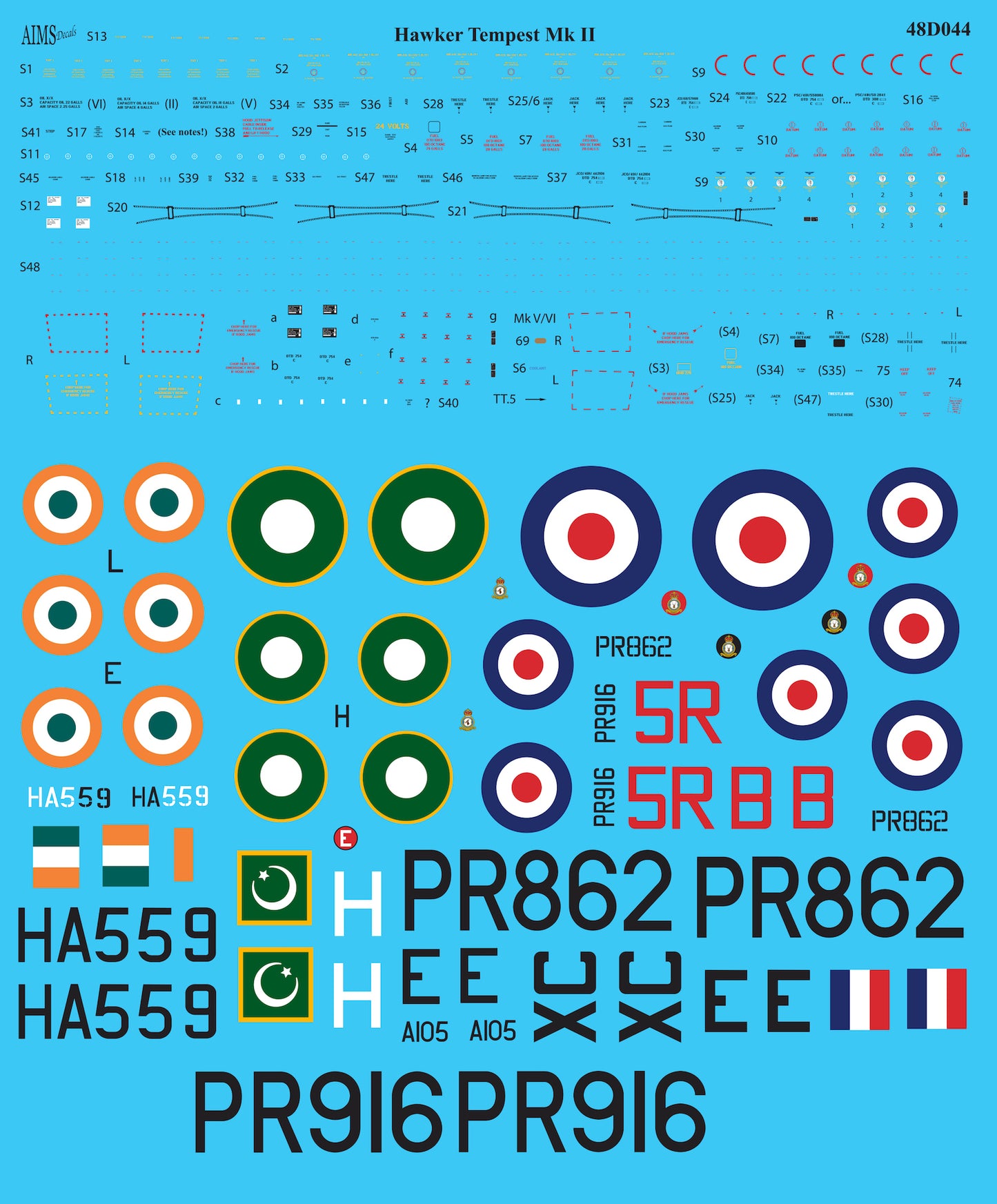 Aims 48D044 1:48 Hawker Tempest Mk.II