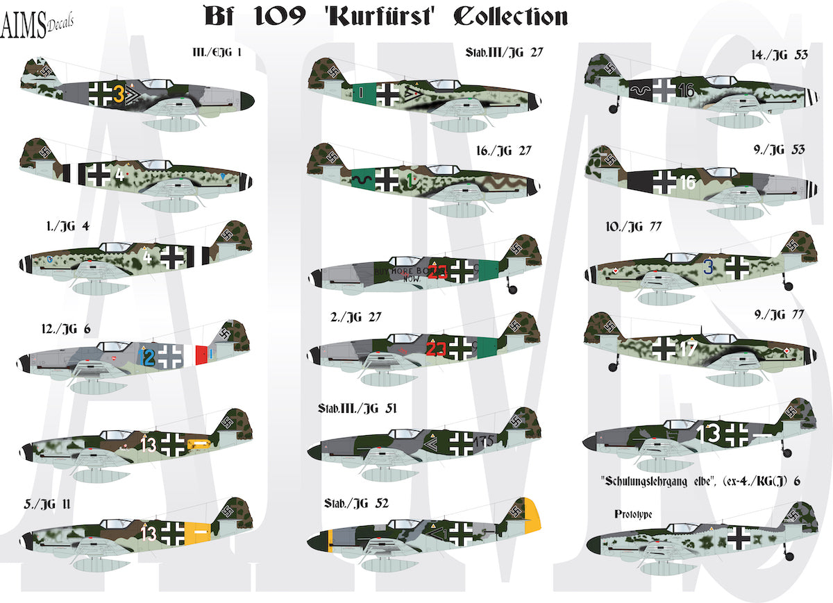 Aims 72D044 1:72 Messerchmitt Bf-109K-4