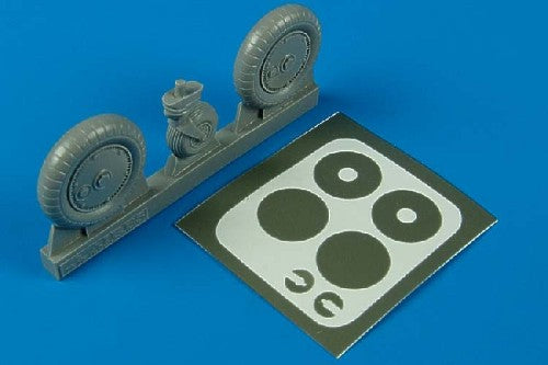 Aires 2029 1:32 Messerschmitt Bf-109G Wheels & Paint Masks