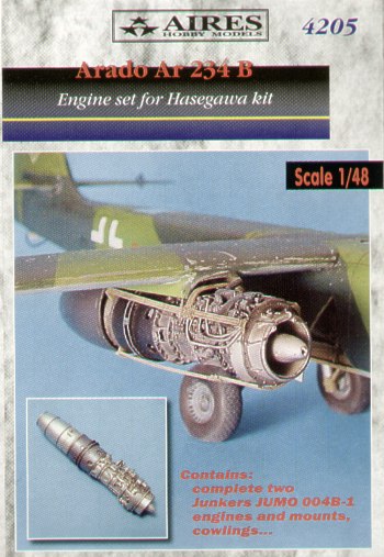 Aires 4205 1:48 Arado Ar-234B 'Blitz' Engine Detail Set