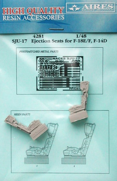 Aires 4281 1:48 SJU-17 Ejection Seats for Boeing F/A-18E/F / F-14D Tomcat x 2