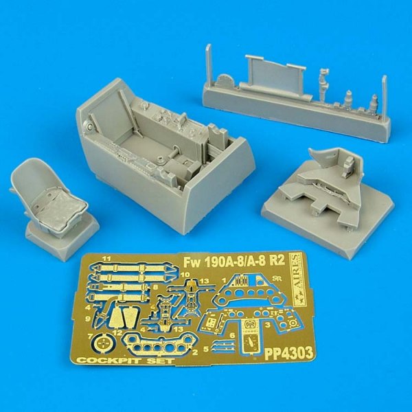 Aires 4303 1:48 Focke-Wulf Fw-190A-8/A-8 R2 Cockpit Set