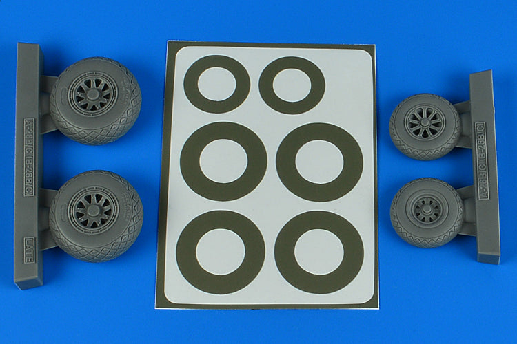 Aires 4849 1:48 Douglas A-26B/C (B-26B/C) Invader (Diamond Pattern) Wheels & Paint Masks - Late