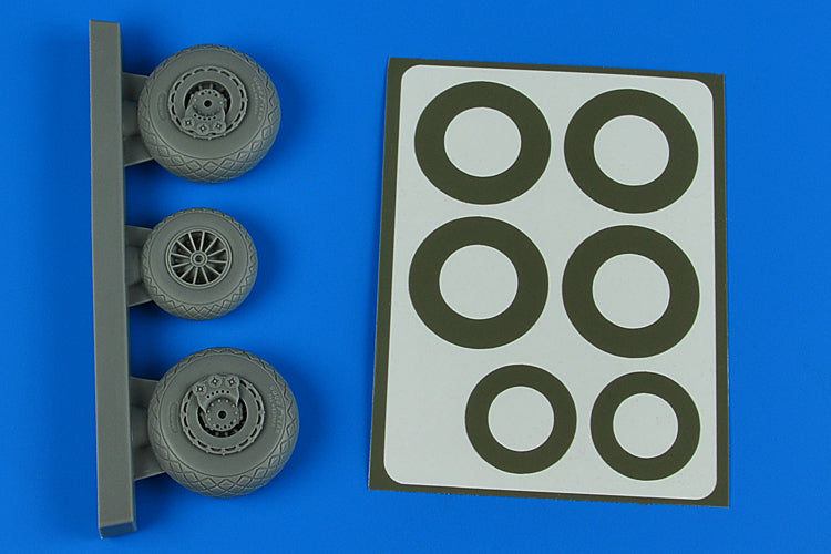 Aires 4873 1:48 Douglas B-26K Invader (Diamond Patter) Wheels & Paint Masks - Late