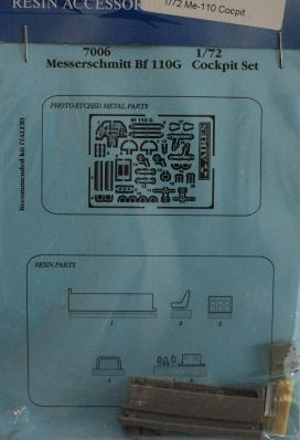 Aires 7006 1:72 Messerschmitt Bf-110G-4R/3 Cockpit Set