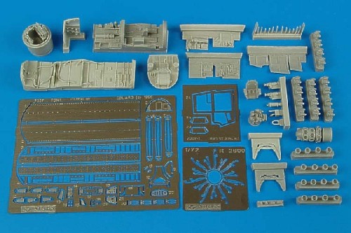 Aires 7007 1:72 Grumman TBM Avenger detailing set including cockpit and turret