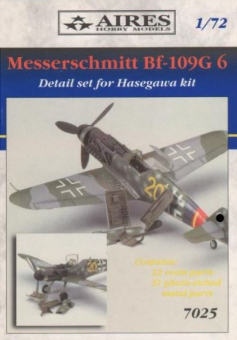 Aires 7025 1:72 Messerschmitt Bf-109G-6 Detail Set