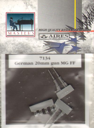 Aires 7134 1:72 German 20mm Cannon MG.FF