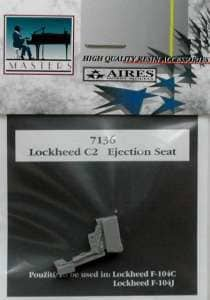 Aires 7136 1:72 Lockheed C2 Seat for Lockheed F-104C/J Starfighter