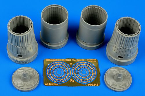 Aires 7318 1:72 Sukhoi Su-30MKK Flanker G Exhaust Nozzles