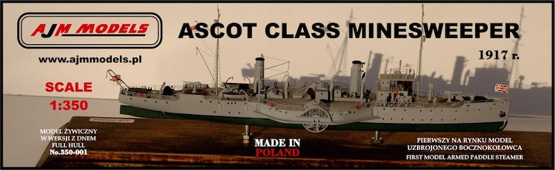 AJM Models 350-001 1:350 Ascot Class Minesweeper 1917 r.