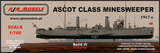 AJM Models 700-001 1:700 Ascot Class Minesweeper 1917 r.