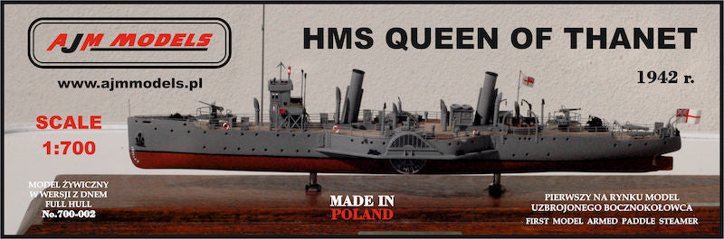 AJM Models 700-002 1:700 HMS Queen of Thanet 1942 r.