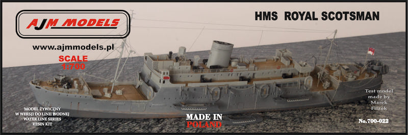 AJM Models 700-022 1:700 HMS Royal Scotsman