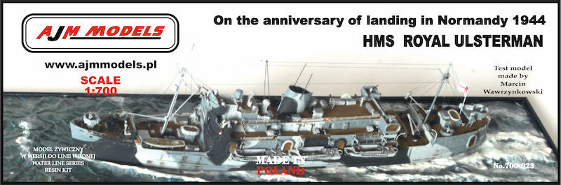 AJM Models 700-023 1:700 HMS Royal Ulsterman 'On the Anniversary of Landing in Normandy 1944'