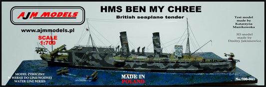 AJM Models 700-041 1:700 H.M.S. Ben-my-Chree