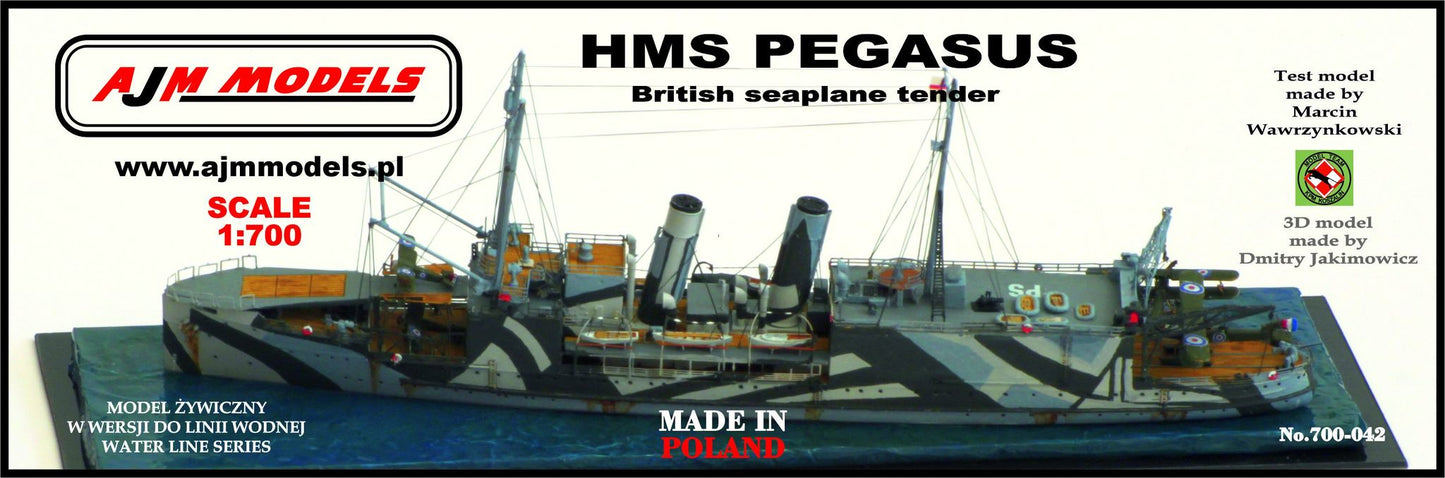 AJM Models 700-042 1:700 H.M.S. Pegasus WWI