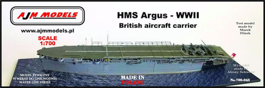 AJM Models 700-043 1:700 HMS Argus WWII British Aircraft Carrier