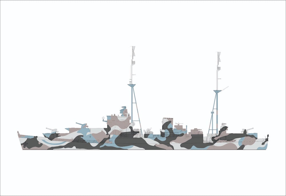 AJM Models AJM700-051 1:700 HMS Pozarica 1941-42 Anti-Aircraft Ship