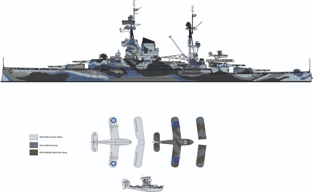 AJM Models 700-055 1:700 HMS Resolution WWII