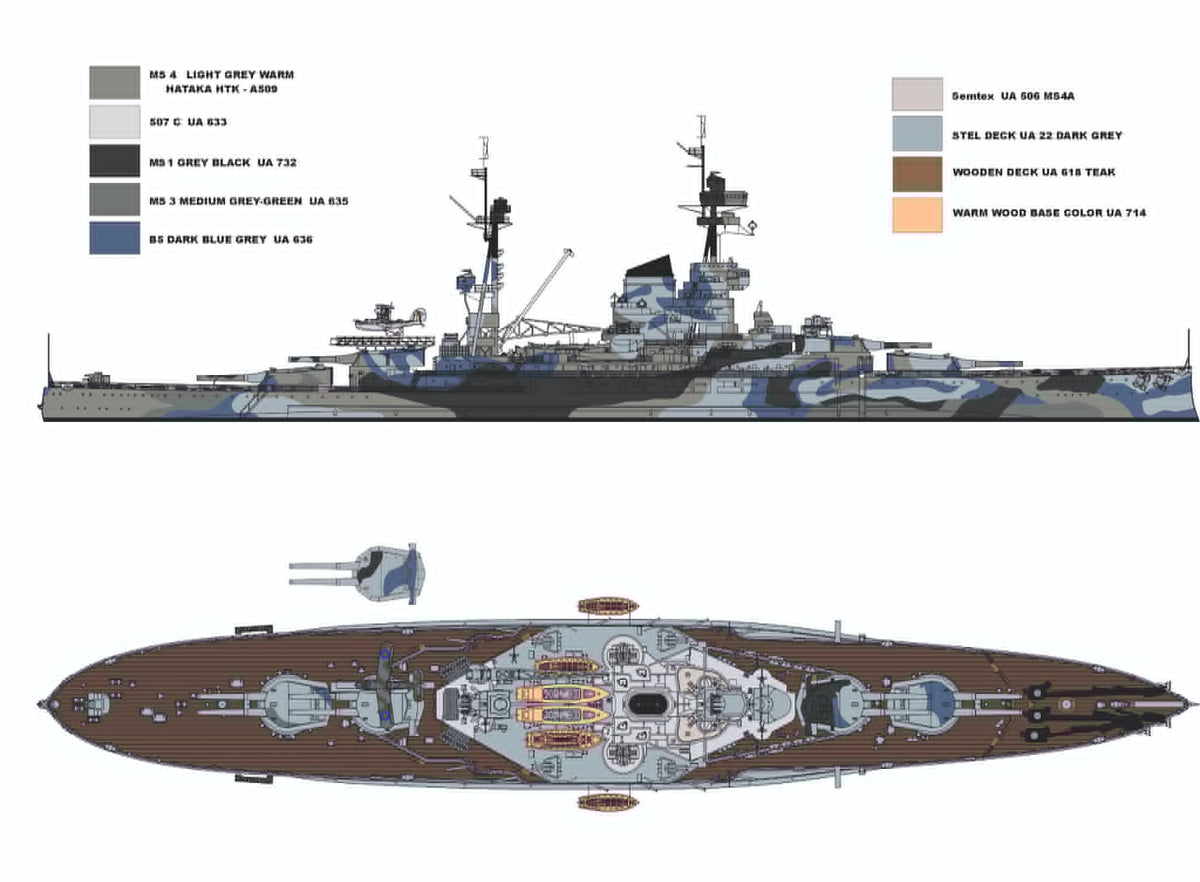 AJM Models 700-055 1:700 HMS Resolution WWII