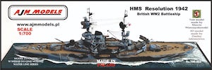 AJM Models 700-055 1:700 HMS Resolution WWII
