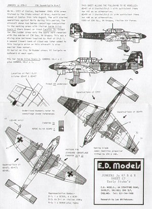 Almark C07 1:72 Junkers Ju-87B/R 'Stuka'. (5) inc. 7/St.G51; 6/St.G1; 96 Gruppo Italian Air Force