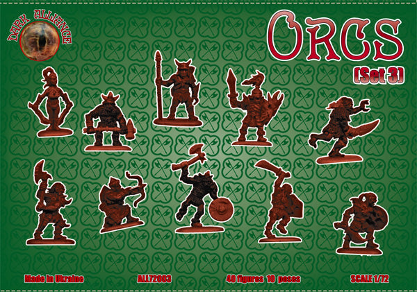 Dark Alliance ALL72003 1:72 Orcs (Set 3)