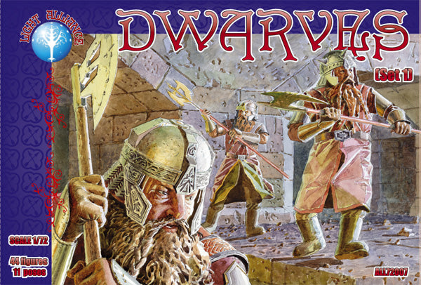 Dark Alliance ALL72007 1:72 Dwarves (Set 1)