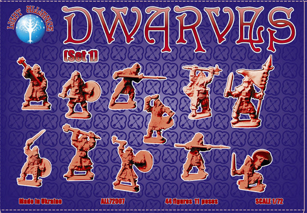 Dark Alliance ALL72007 1:72 Dwarves (Set 1)