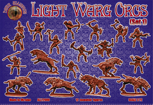 Dark Alliance ALL72009 1:72 Light Warg Orcs (Set 1)