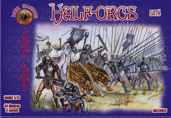 Dark Alliance ALL72022 1:72 Half-Orcs (Set 4)