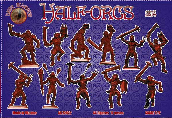 Dark Alliance ALL72022 1:72 Half-Orcs (Set 4)