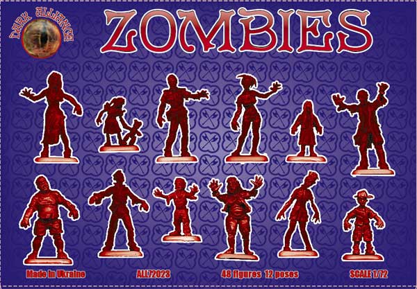 Dark Alliance ALL72023 1:72 Zombies (Set 1)