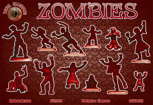 Dark Alliance ALL72024 1:72 Zombies (Set 2)