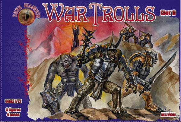 Dark Alliance ALL72030 1:72 War Trolls (Set 1)