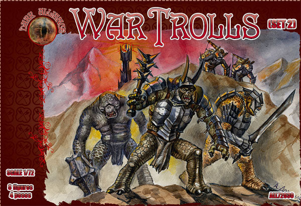 Dark Alliance ALL72031 1:72 War Trolls (Set 2)